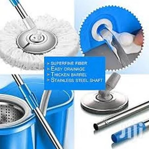 360° Rotating Head Mops with Bucket Mob Deep-cleaning magic mop-microfiber mop - Image 7