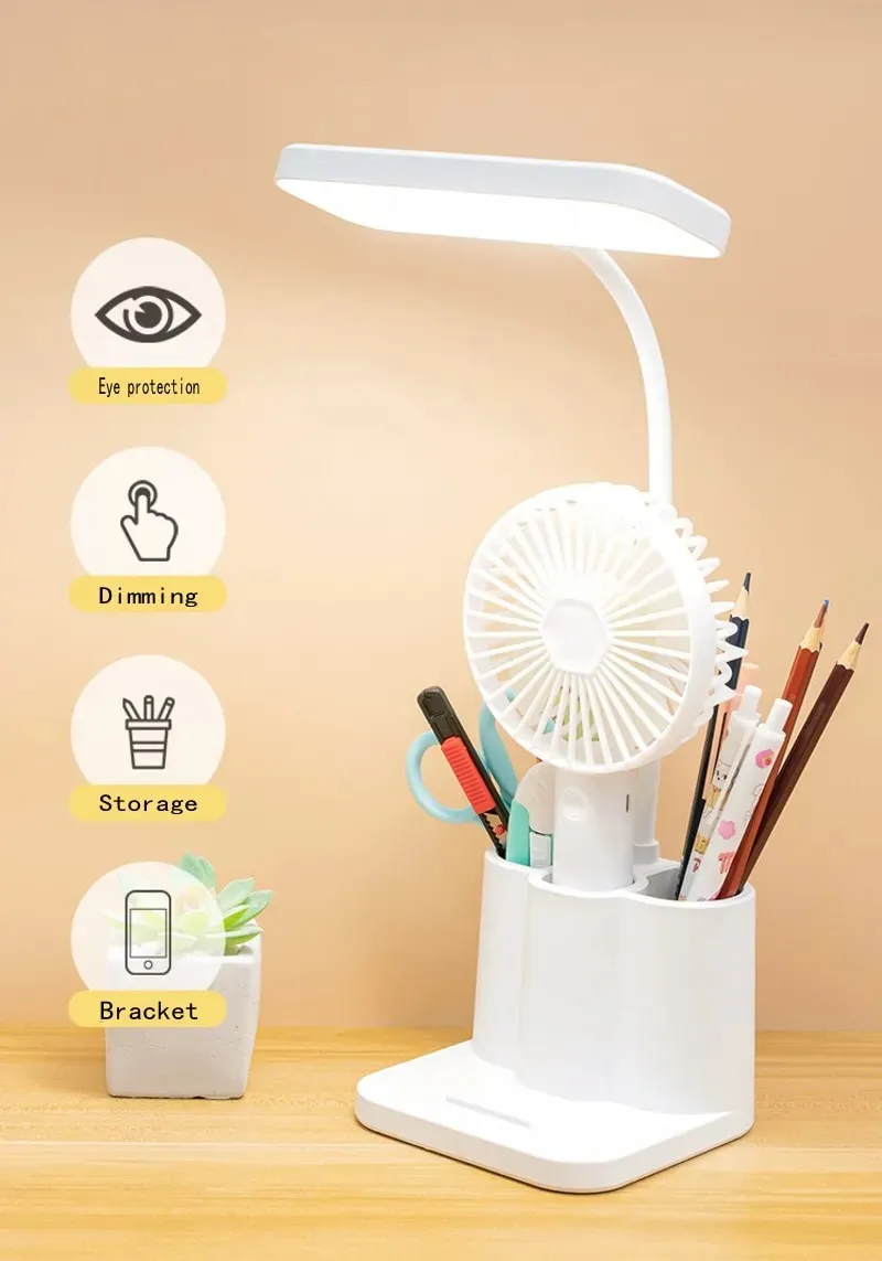LED Learning Dormitory Bedroom Bedside Reading Night Light Table Lamp - Image 6